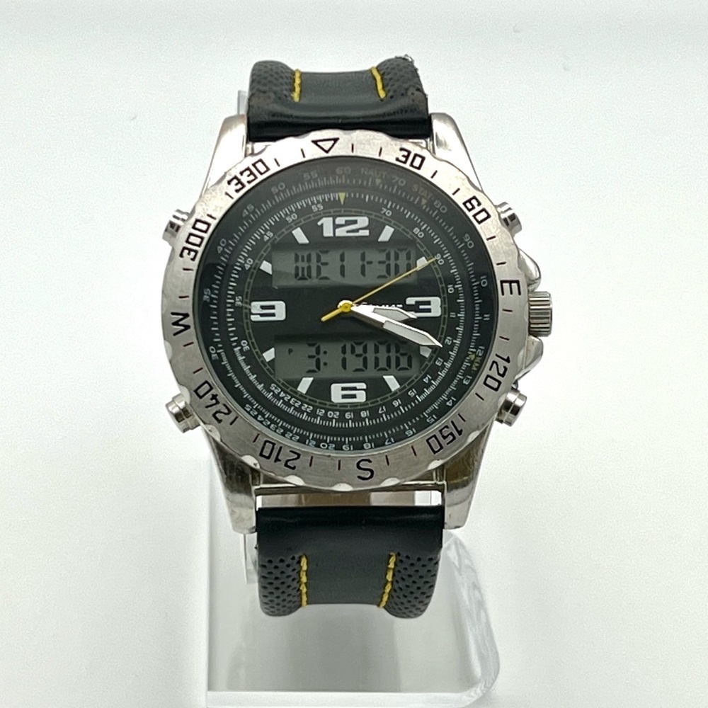 STAUER Centurion Black and Silver Watch Working